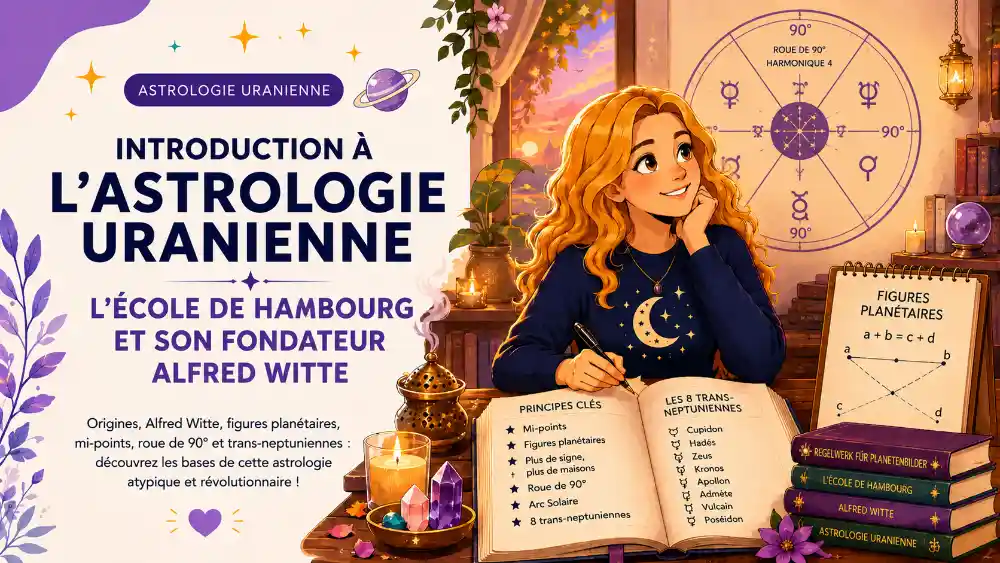Illustration de l'Astrologie Uranienne avec Alfred Witte et les figures planétaires.