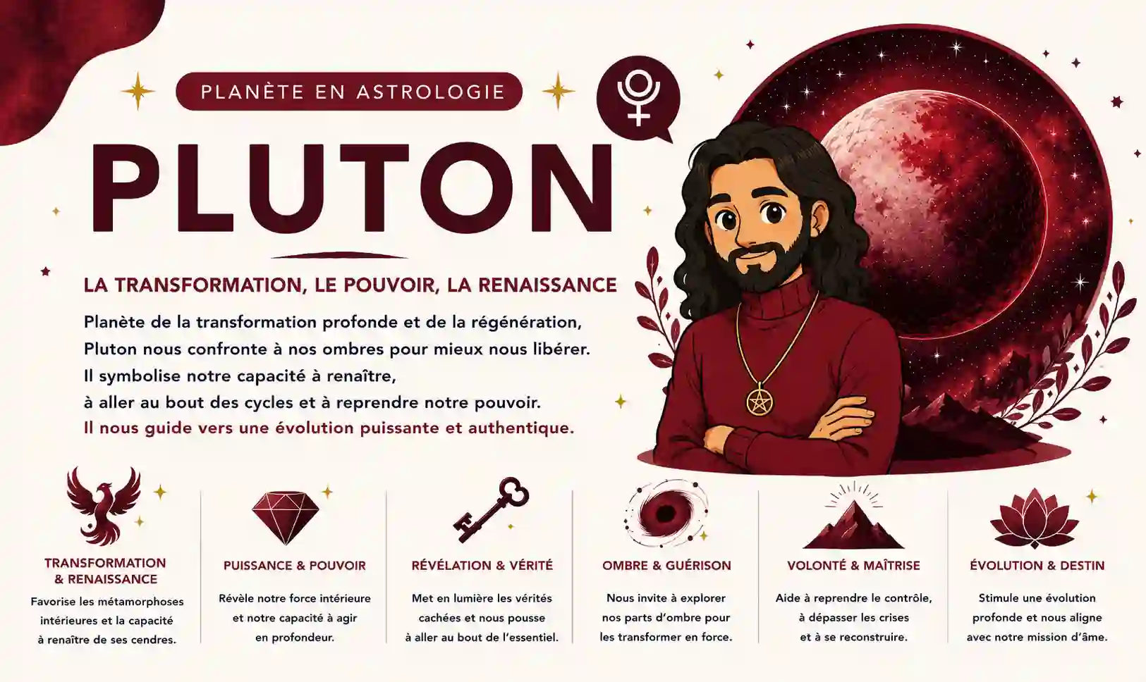 Illustration de Pluton en astrologie