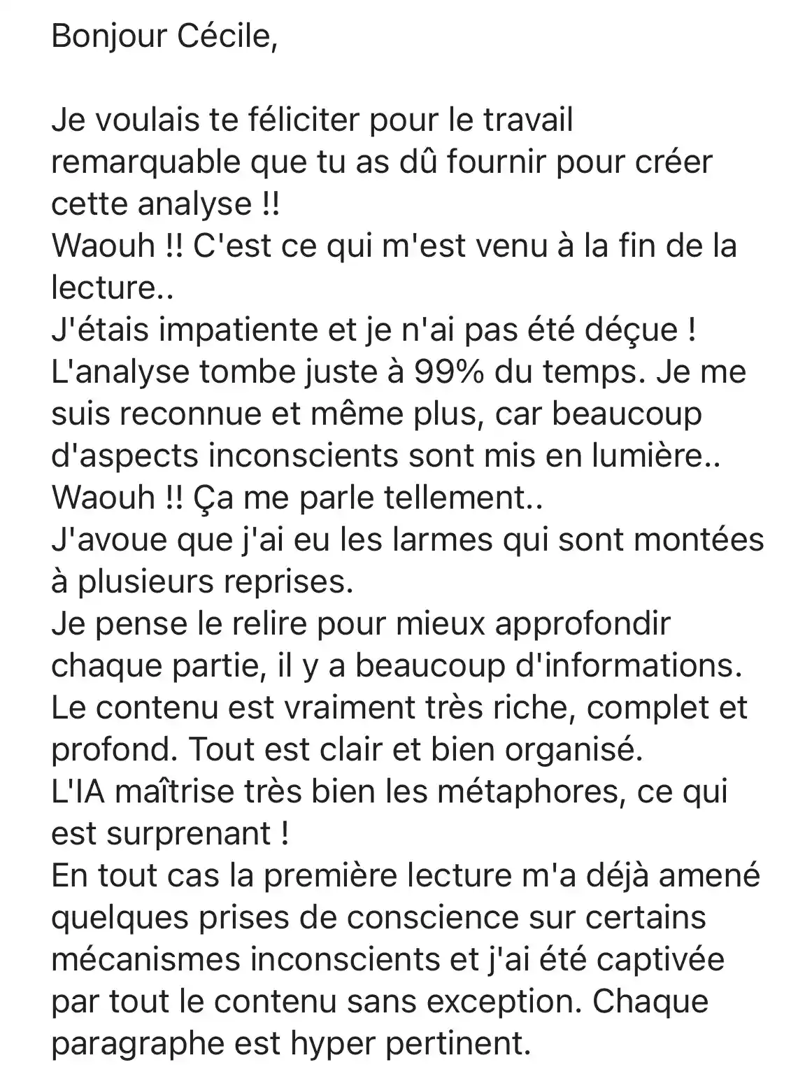 Témoignage