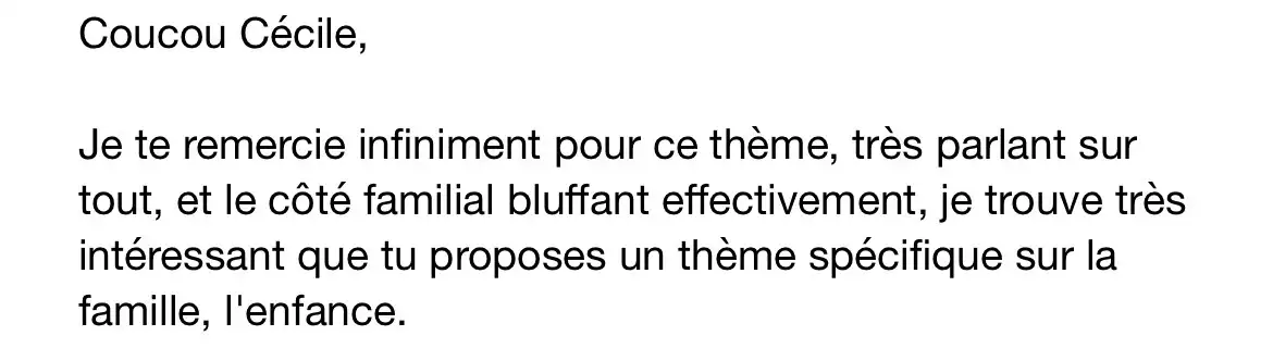 Témoignage