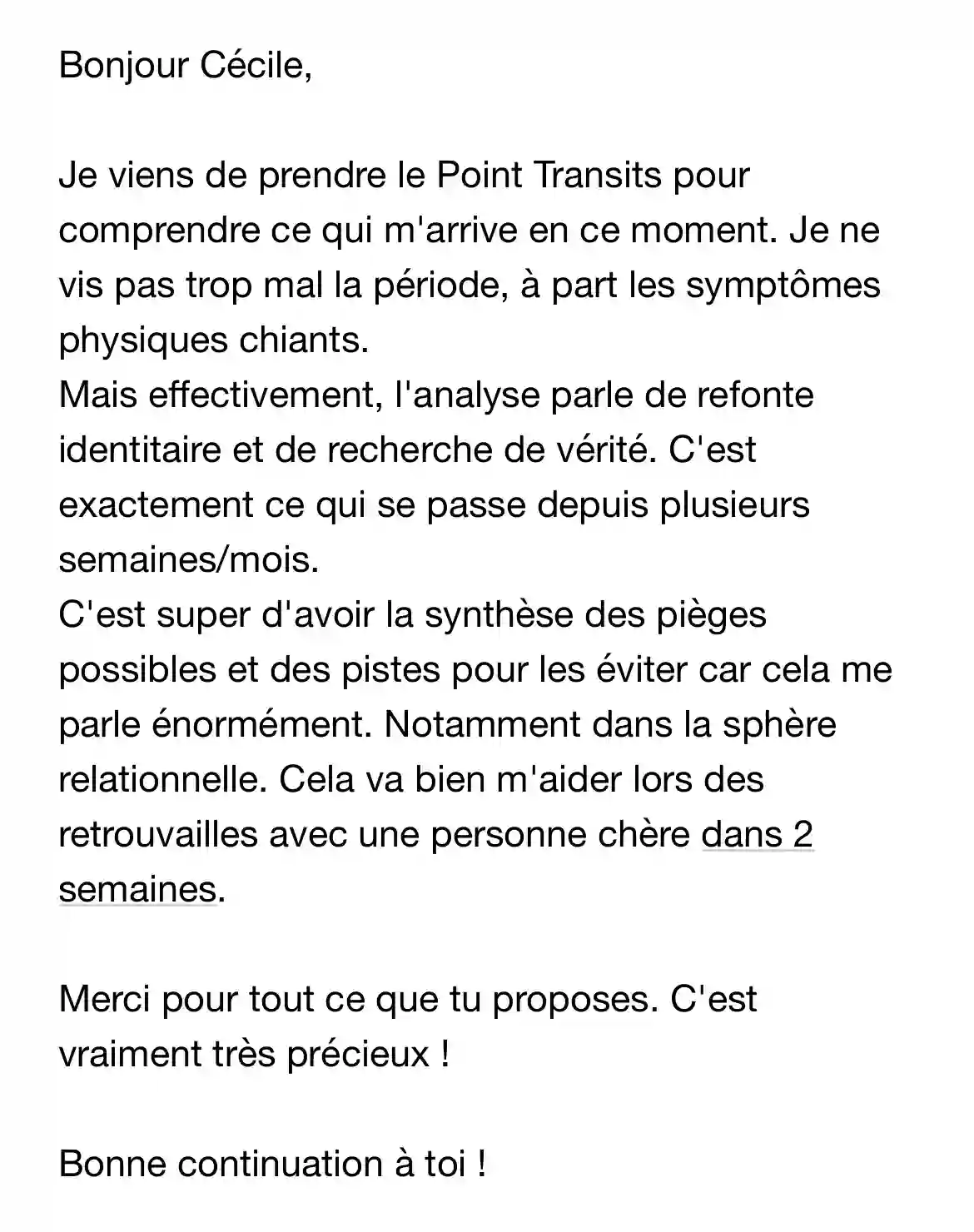Témoignage