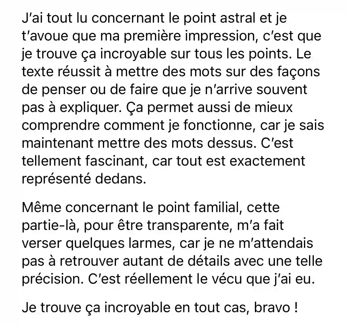 Témoignage